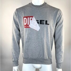 Diesel S-Samy Felpa Pullover Sweatshirt Mens M EUC Long Sleeve Crew Neck Cotton